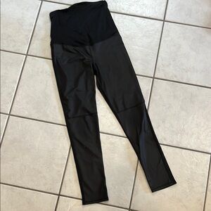Maternity Leather-Look Leggings